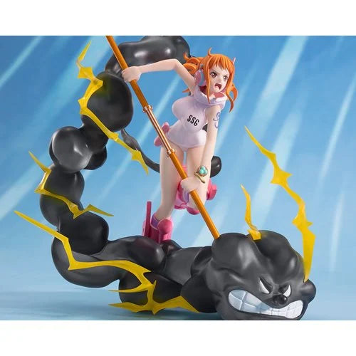 One Piece The Future Island Egghead Version Nami Lightning Blast Extra Battle FiguartsZero Statue. One Piece Bandai Tamashii Nations  Action Figures. Item: BLFBAS66901