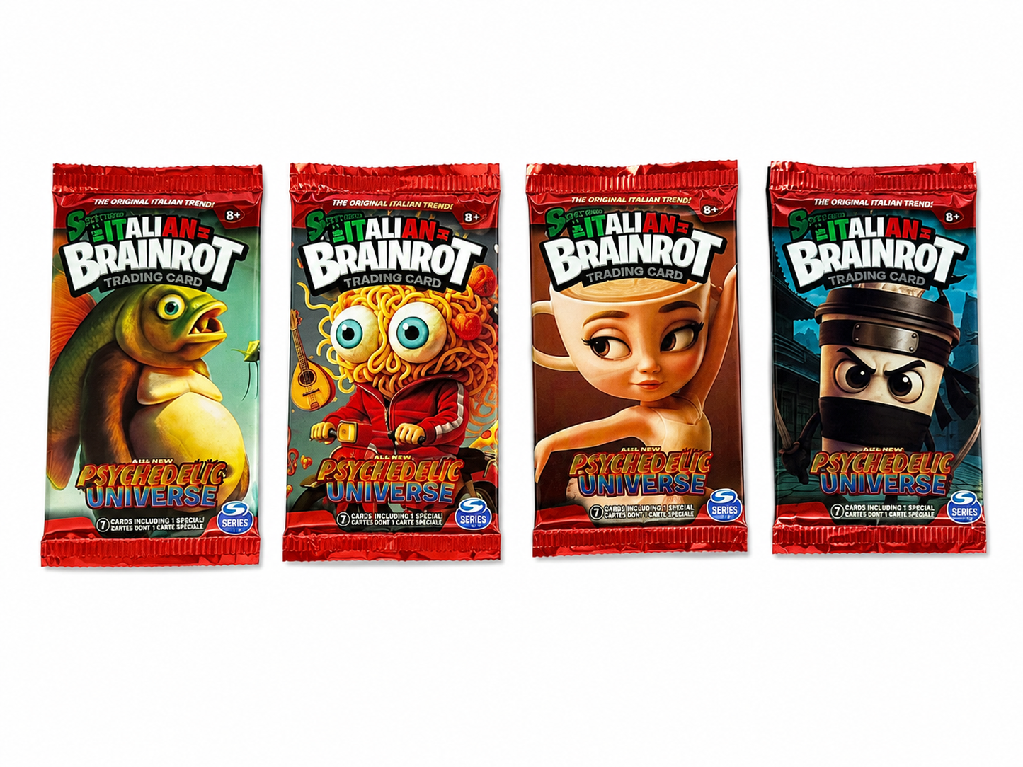Italian Brainrot Trading Card Booster Pack – Psychedelic Universe Series | Random Sealed Pack
