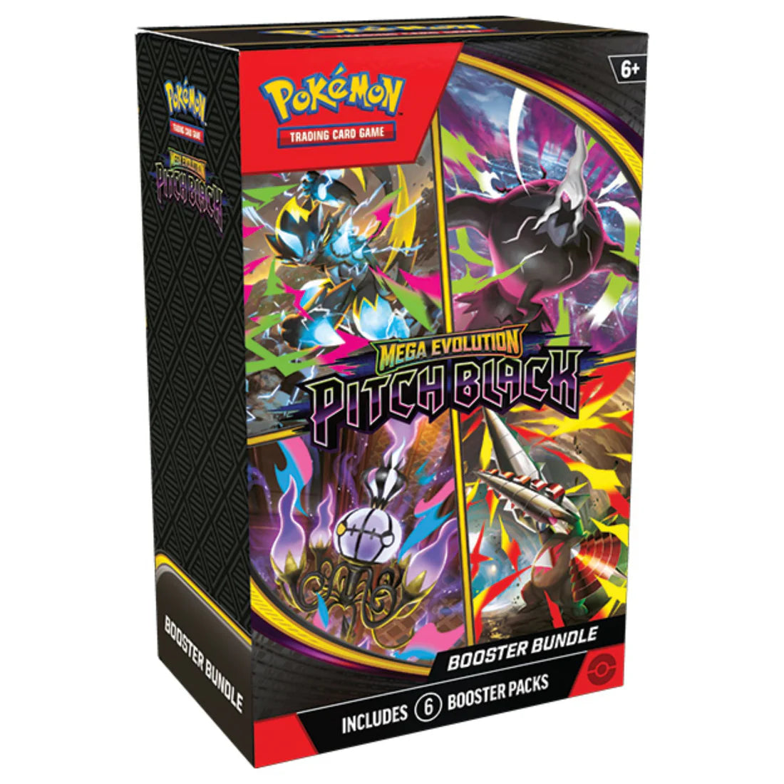 Pokémon Mega Evolution: Pitch Black Booster Bundle (6 Booster Packs) – Factory Sealed – English