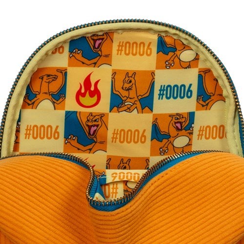 Pokemon Charizard Cordduroy  Convertible Mini - Backpack. Item Number: LFPMTB0170EE
