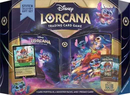 Disney Lorcana: Stitch Collector’s Gift Set – Trading Card Game | Includes 4 Booster Packs & Exclusive Stitch Promo