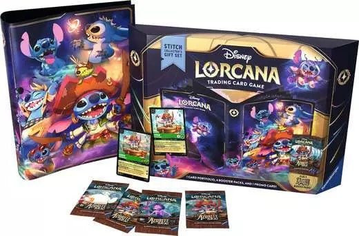Disney Lorcana: Stitch Collector’s Gift Set – Trading Card Game | Includes 4 Booster Packs & Exclusive Stitch Promo