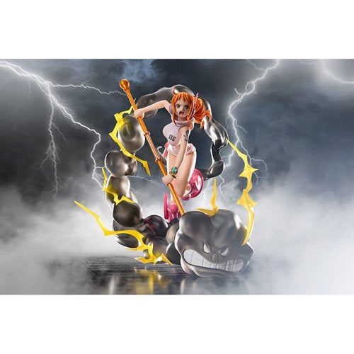 One Piece The Future Island Egghead Version Nami Lightning Blast Extra Battle FiguartsZERO Statue. Item Number: BLFBAS66901a