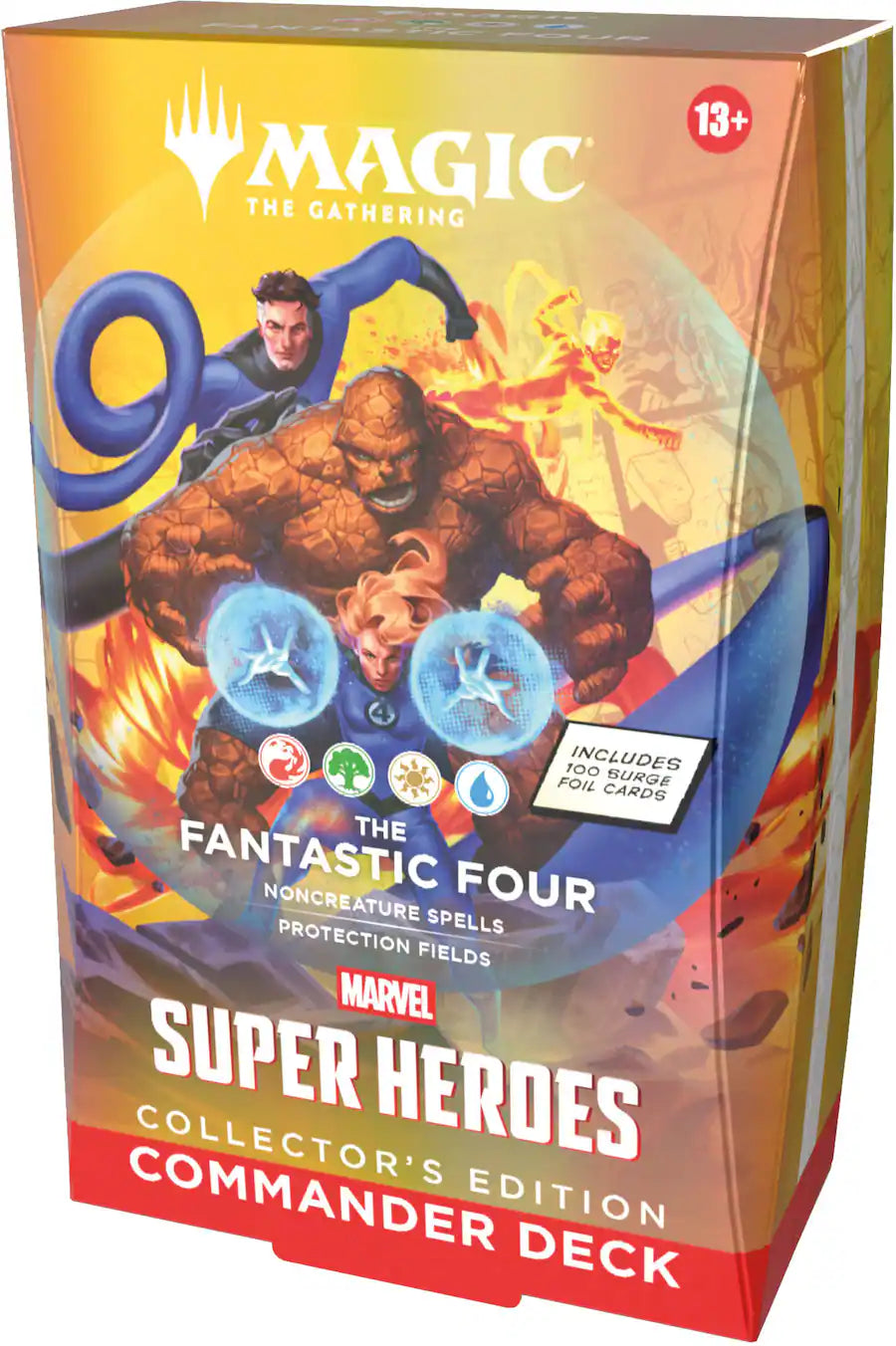 Magic: The Gathering x Marvel Super Heroes Collector’s Edition Commander Deck – The Fantastic Four (100 Surge Foil Cards)