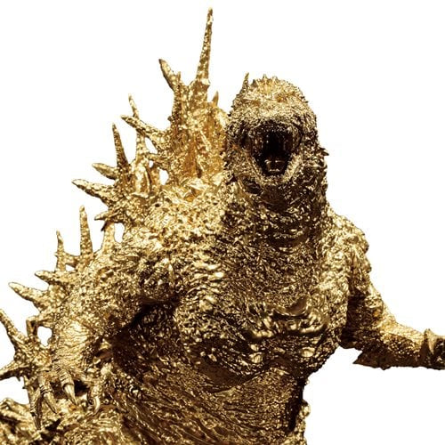 Godzilla Minus One Godzilla 2023 Gold Color Version Ichibansho Statue. Item Number: BLFBAS67020