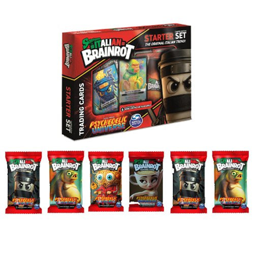 Skifidol Psychadelic Universe Italian Brainrot Trading Card 6-Pack Starter Set
Spin Master Italian Brainrot Trading Cards
Item Number: SM6078592WNK1