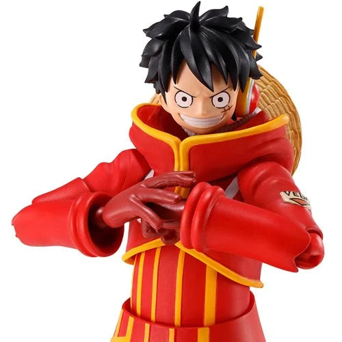 One Piece Future Island Egghead Monkey D. Luffy S.H.Figuarts Action Figure. Item Number: BLFBAS67355W