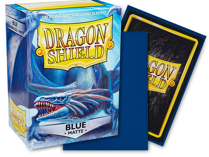 Dragon Shield Matte Blue Standard Size Card Sleeves – 100 Count. Item #AT-11003WNK1