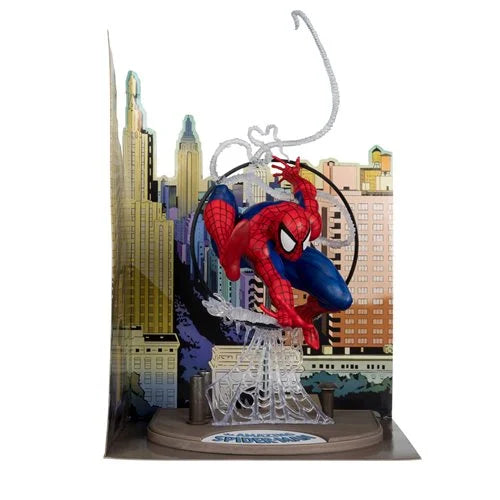 Marvel Spider-Man The Amazing Spider-Man #301 1:6th Scale Posed Figure with Scene and Comic. Item Number: MF14771w