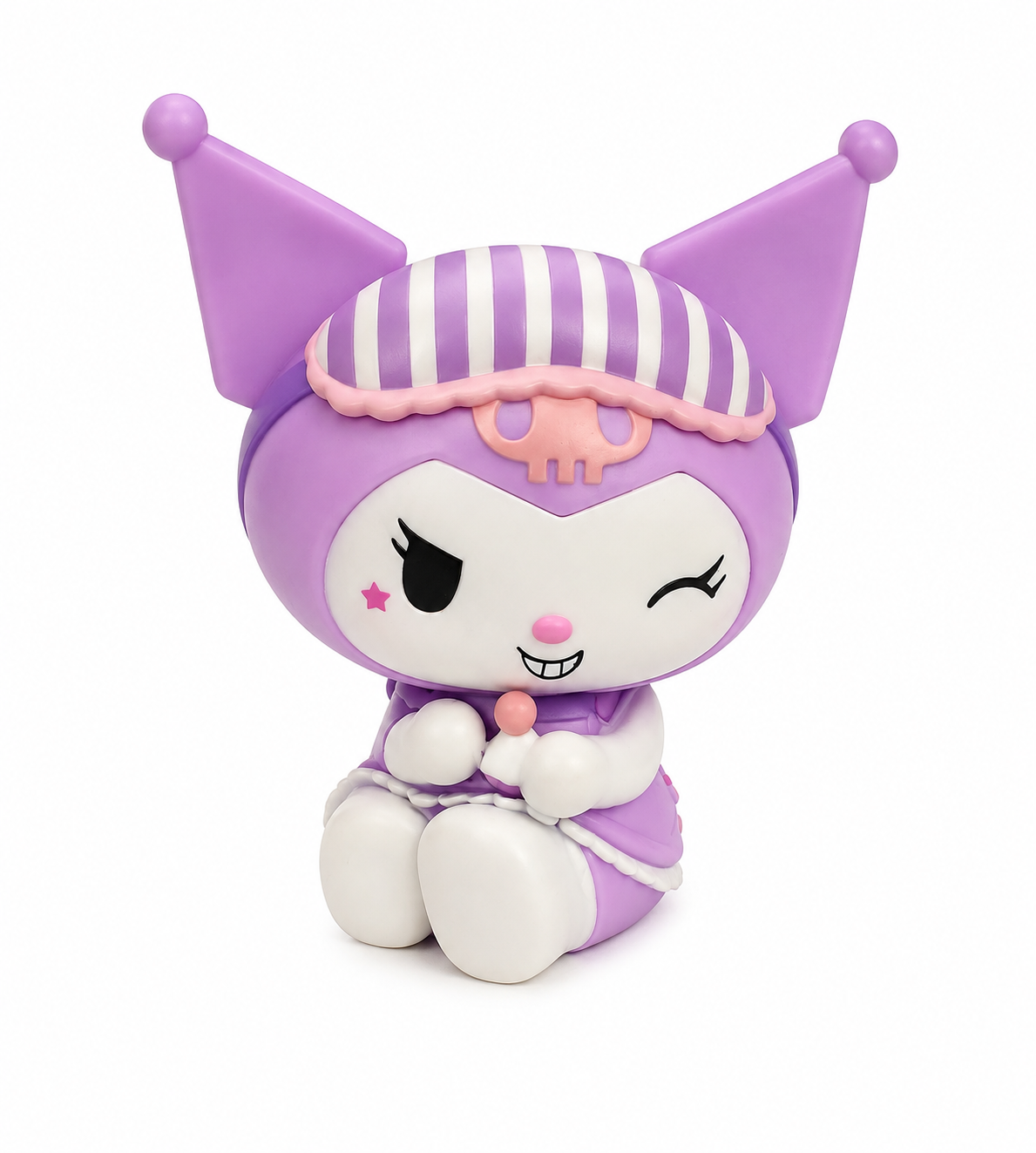 Kuromi Purple Pajama PVC Coin Bank Figure – Cute Sanrio Collectible