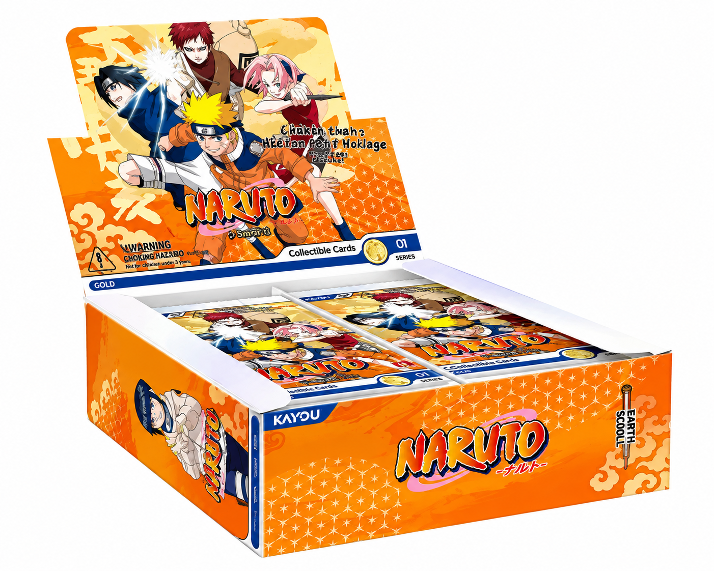 Naruto Smriti Earth Scroll Series 01 Gold Booster Display Box – 20 Packs – Kayou