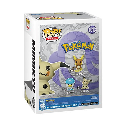 Pokemon Mimikyu Funko Pop! Vinyl Figure #1013
Pokemon Funko Vinyl Figures