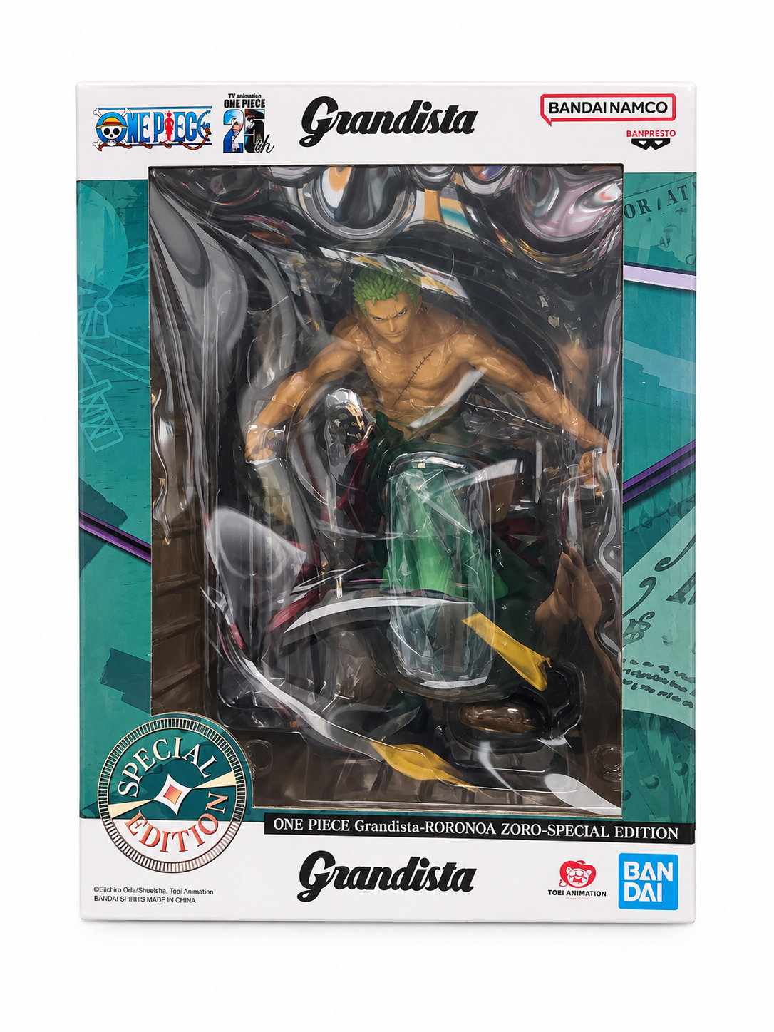 One Piece Roronoa Zoro Special Edition Grandista Statue. Item Number: SAN28594(*5949)