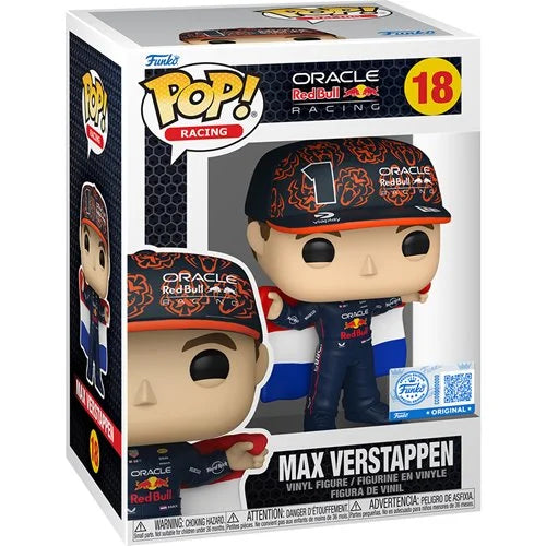 Formula 1 Red Bull Max Verstappen with Flag Funko Pop! Vinyl Figure #18 - Entertainment Earth Exclusive
Formula 1 Funko Vinyl Figures
Item Number: FU7VE94756EEWNK1