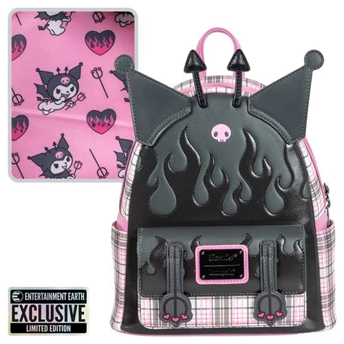 Sanrio Kuromi Flames and Plaid Mini-Backpack - Entertainment Earth Exclusive
Sanrio Loungefly Exclusives Backpacks. Item Number: LFSANBK0593EE