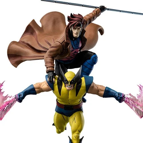 X-Men '97 Gambit and Wolverine 1:10 Deluxe Art Scale Limited Edition Statue. X-Men Iron Studios Statues and Busts. Item Number: RN56616a