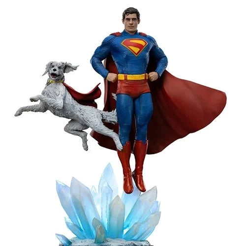 Superman (2025) Superman and Krypto 1:10 Art Scale Limited Edition Statue. Superman Iron Studios Statues and Busts. Item Number: RN57828a