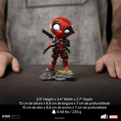 Deadpool MiniCo Vinyl Figure
Deadpool Iron Studios Vinyl Figures and Banks. Item Number: RN2964a