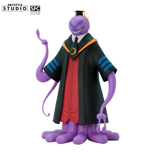 Assassination Classroom Koro-sensei Purple Variant Super Figure Collection Statue. Assassination Classroom Abysse America Statues and Busts. Item Number: ABYFIG108