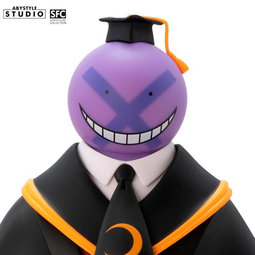 Assassination Classroom Koro-sensei Purple Variant Super Figure Collection Statue. Assassination Classroom Abysse America Statues and Busts. Item Number: ABYFIG108