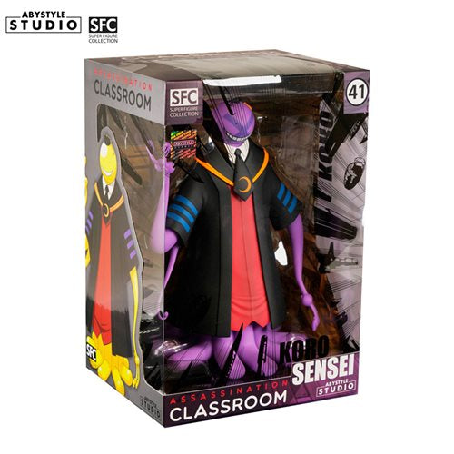 Assassination Classroom Koro-sensei Purple Variant Super Figure Collection Statue. Assassination Classroom Abysse America Statues and Busts. Item Number: ABYFIG108