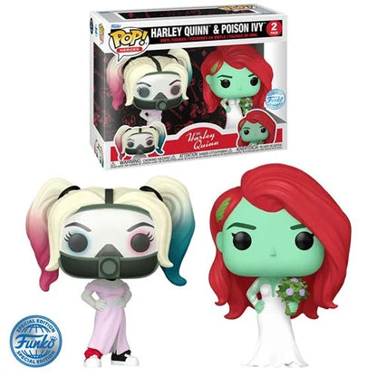 Harley Quinn and Poison Ivy Wedding Funko Pop! Vinyl Figure 2-Pack - Entertainment Earth Exclusive. Item Number: FUHP76738EE
