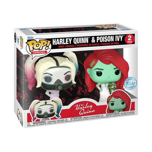 Harley Quinn and Poison Ivy Wedding Funko Pop! Vinyl Figure 2-Pack - Entertainment Earth Exclusive. Item Number: FUHP76738EE