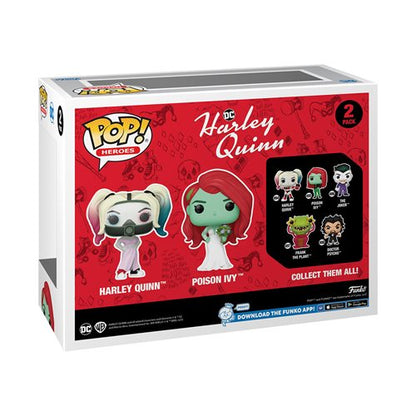 Harley Quinn and Poison Ivy Wedding Funko Pop! Vinyl Figure 2-Pack - Entertainment Earth Exclusive. Item Number: FUHP76738EE