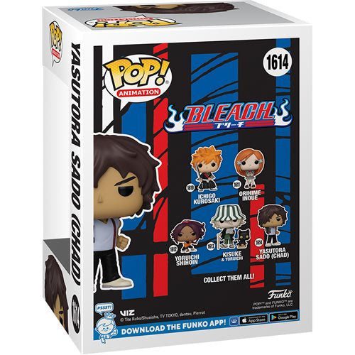 Bleach Yasutora Sado (Chad) Funko Pop! Vinyl Figure #1614
Bleach Funko Funko Pop! Vinyl Figures. Item Number: FU75511