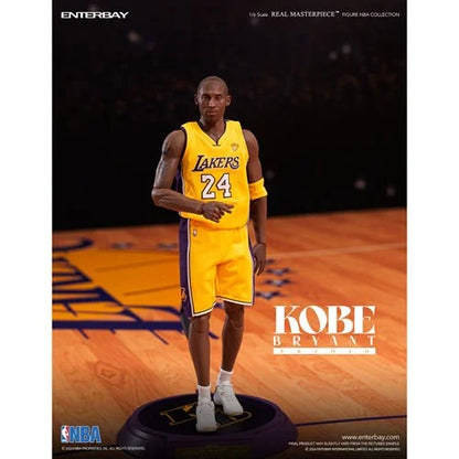 NBA Los Angeles Lakers Kobe Bryant 242010 Real Masterpiece Action Figure. NBA Enterbay Action Figures. Item Number: EBRM1098a