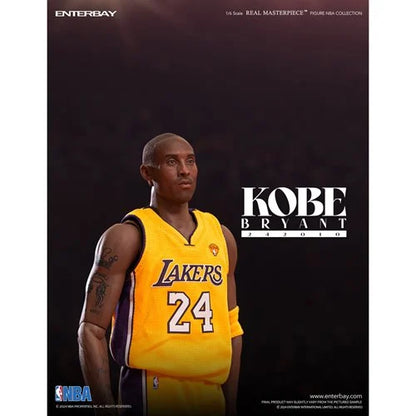NBA Los Angeles Lakers Kobe Bryant 242010 Real Masterpiece Action Figure. NBA Enterbay Action Figures. Item Number: EBRM1098a