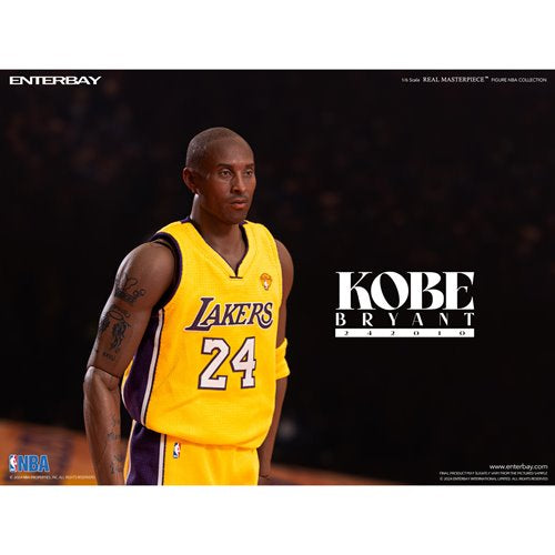 NBA Los Angeles Lakers Kobe Bryant 242010 Real Masterpiece Action Figure. NBA Enterbay Action Figures. Item Number: EBRM1098a