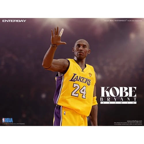 NBA Los Angeles Lakers Kobe Bryant 242010 Real Masterpiece Action Figure. NBA Enterbay Action Figures. Item Number: EBRM1098a