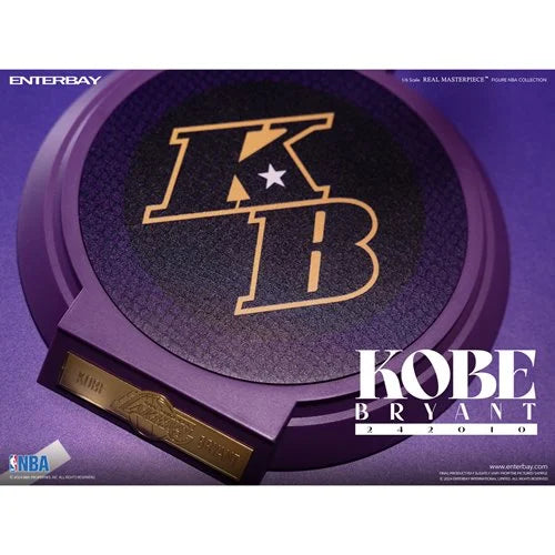 NBA Los Angeles Lakers Kobe Bryant 242010 Real Masterpiece Action Figure. NBA Enterbay Action Figures. Item Number: EBRM1098a