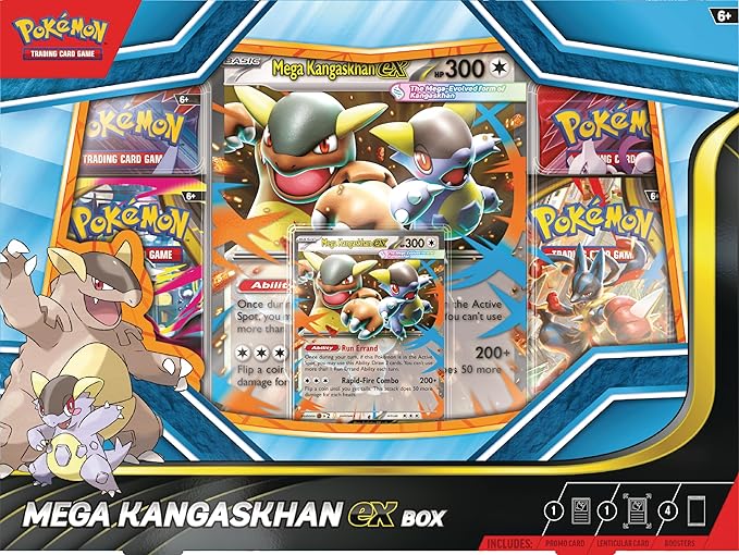 Pokémon TCG Mega Kangaskhan EX Box – Promo Card & Booster Packs