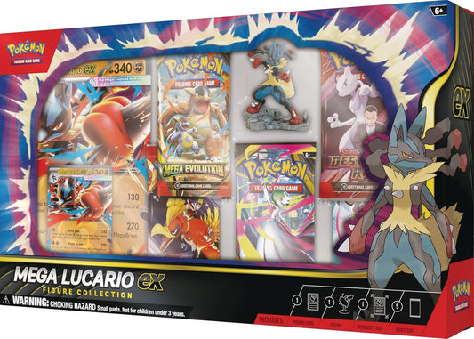 Pokémon TCG Mega Lucario EX Figure Collection Box – Promo Card, Figure & Booster Packs