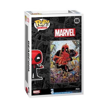 Deadpool (2015) #1 Deadpool in Black Suit Funko Pop! Comic Cover Figure #46 with case. Deadpool Funko Funko Pop! Vinyl Figures. Item Number: FU76085a