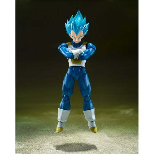 Dragon Ball Super Super Saiyan God Super Saiyan Vegeta Unwavering Saiyan Pride S.H.Figuarts Action Figure
Dragon Ball Bandai Tamashii Nations Action Figures. Item Number: BLFBAS66458a