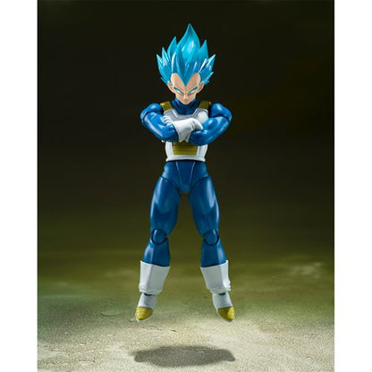 Dragon Ball Super Super Saiyan God Super Saiyan Vegeta Unwavering Saiyan Pride S.H.Figuarts Action Figure
Dragon Ball Bandai Tamashii Nations Action Figures. Item Number: BLFBAS66458a