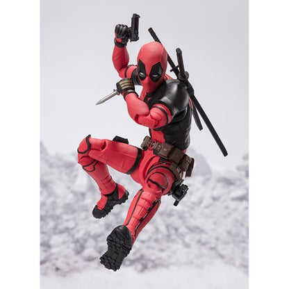 Deadpool and Wolverine Deadpool S.H.Figuarts Action Figure
Deadpool Bandai Tamashii Nations Action Figures. Item Number: BLFBAS66619