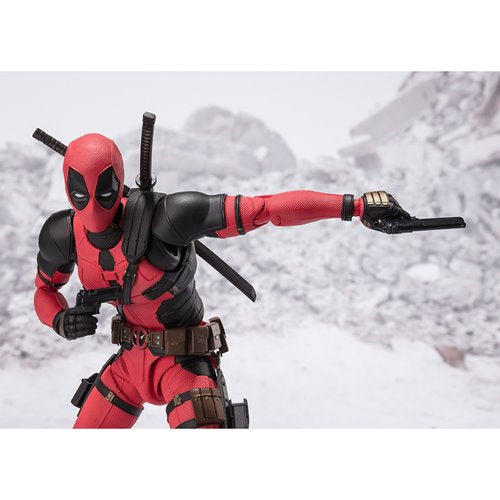 Deadpool and Wolverine Deadpool S.H.Figuarts Action Figure
Deadpool Bandai Tamashii Nations Action Figures. Item Number: BLFBAS66619