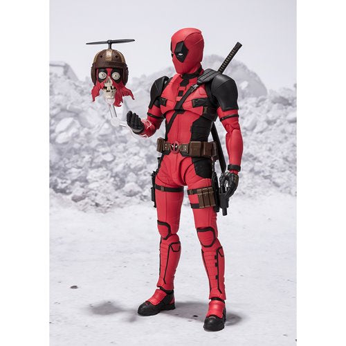 Deadpool and Wolverine Deadpool S.H.Figuarts Action Figure
Deadpool Bandai Tamashii Nations Action Figures. Item Number: BLFBAS66619