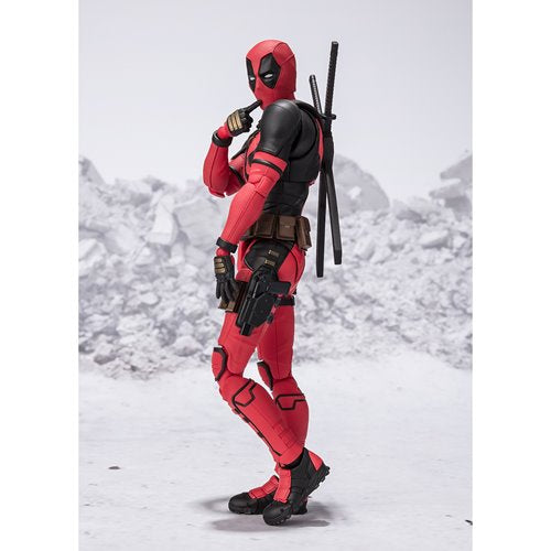 Deadpool and Wolverine Deadpool S.H.Figuarts Action Figure
Deadpool Bandai Tamashii Nations Action Figures. Item Number: BLFBAS66619