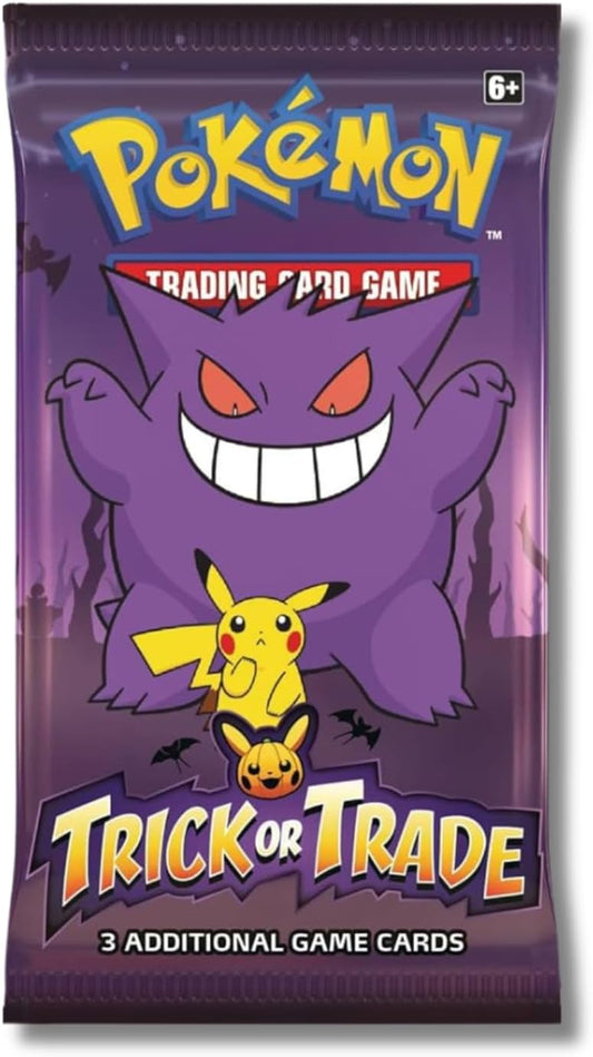 Pokémon TCG: Trick-or-Trade 2023 Mini Booster Pack – Gengar & Pikachu (3 Cards)