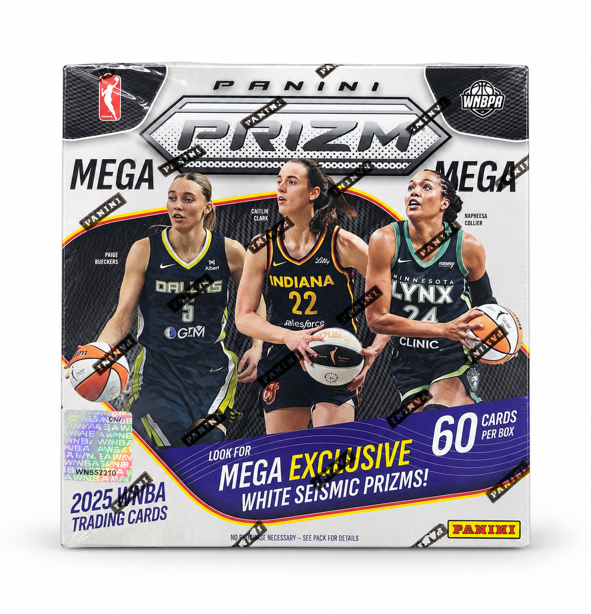 2025 Panini Prizm WNBA Basketball Mega Box – 60 Cards – Factory Sealed