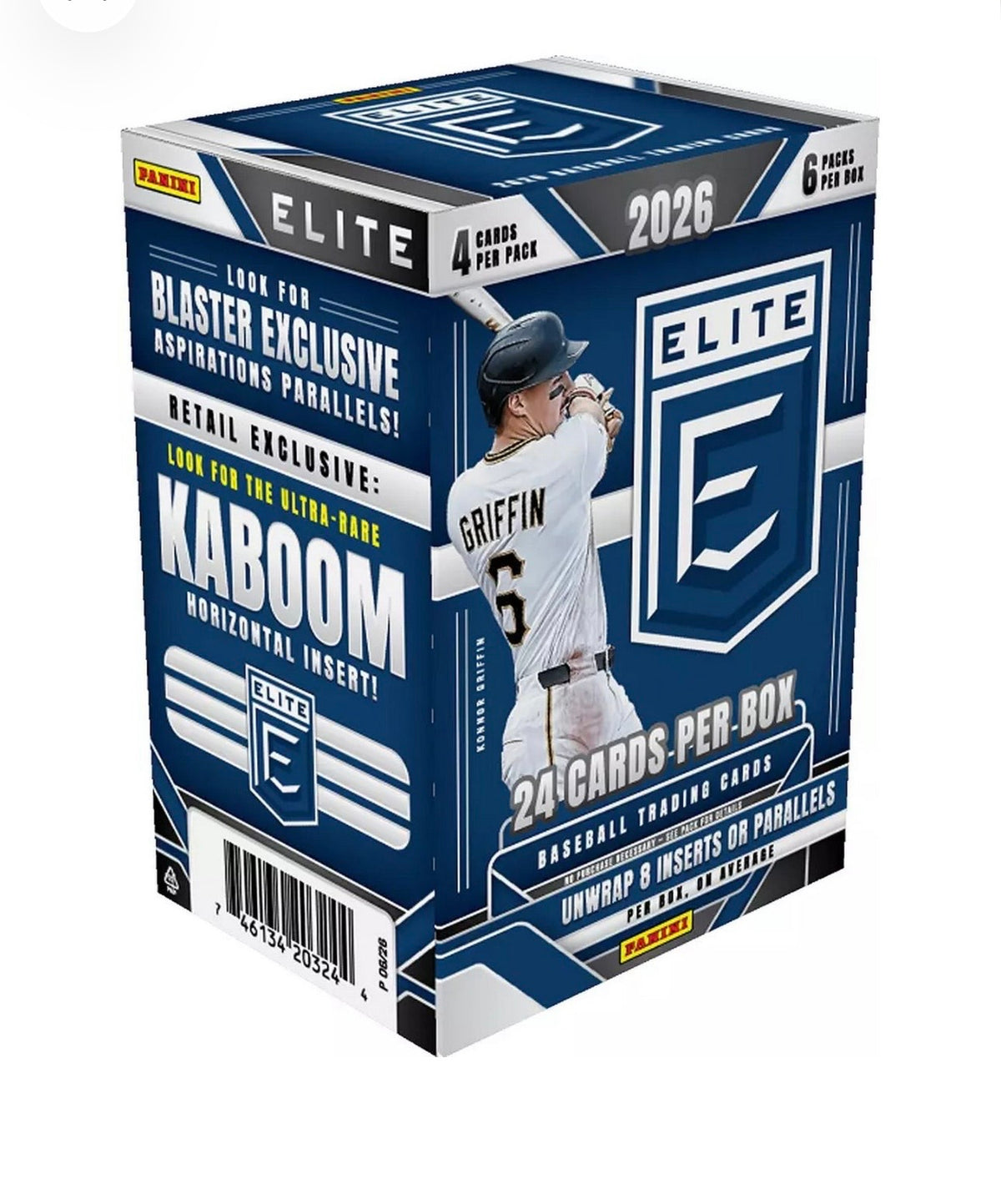 2026 Panini Elite Baseball Blaster Box – 24 Cards – Factory Sealed
