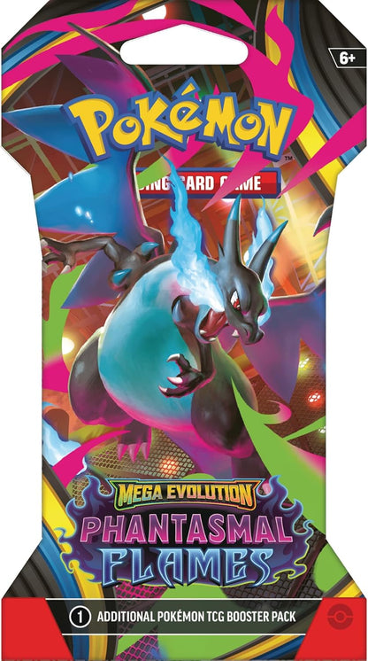 Pokémon TCG: Mega Evolution – Phantasmal Flames Sleeved Booster Pack (10 Cards)