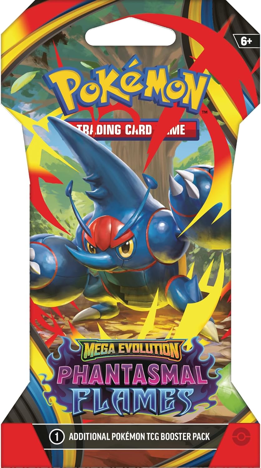 Pokémon TCG: Mega Evolution – Phantasmal Flames Sleeved Booster Pack (10 Cards)
