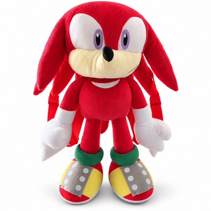 Sonic the Hedgehog Knuckles Plush Backpack – 18 Inches