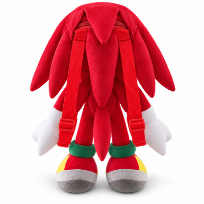 Sonic the Hedgehog Knuckles Plush Backpack – 18 Inches